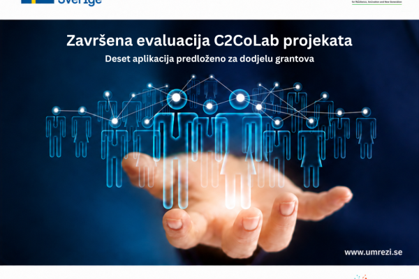 Slika: Završena evaluacija C2CoLab prijedloga projekata: deset aplikacija predloženo za dodjelu grantova